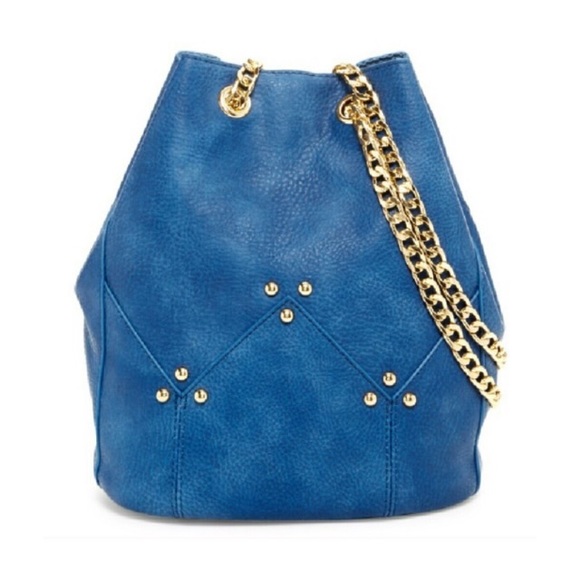 LAST ONE Maise Bucket Crossbody In Blue - Picture 2 of 8